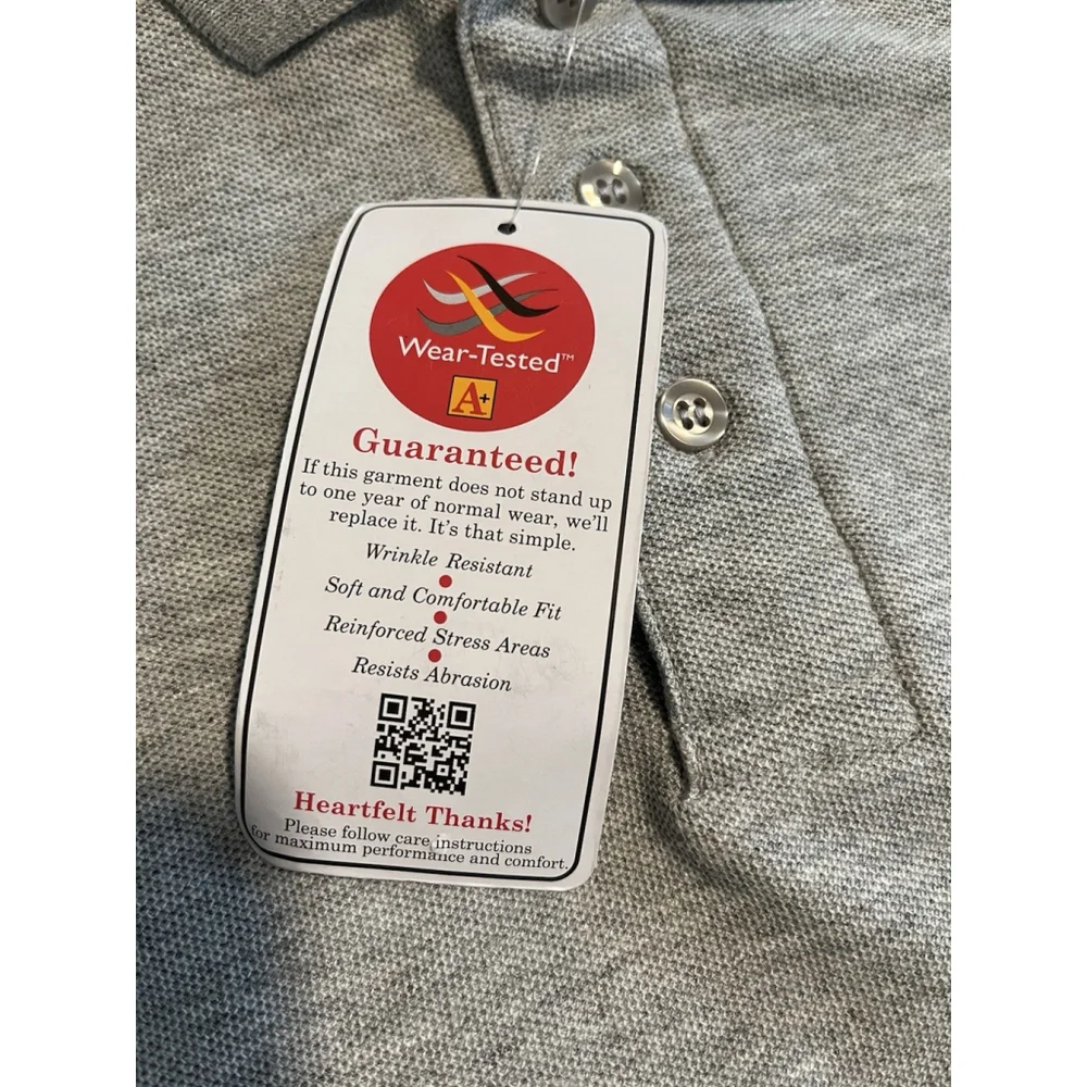 A+ Polo Shirt Gray Youth XXS Short Sleeve Pique NWT